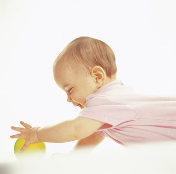 Baby with a ball