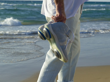 Walking  the sea shore